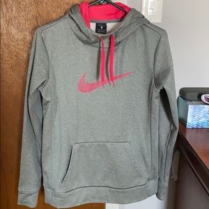 Nike grey/pink sweater